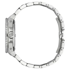 Online 40 mm stålkasse, hvid urskive, bezel, stålarmbånd, skruekrone og kassebag Dame Ure