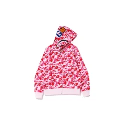 Best ABC Camo Shark Full Zip Hoodie Dame Striktrøjer & Sweatere