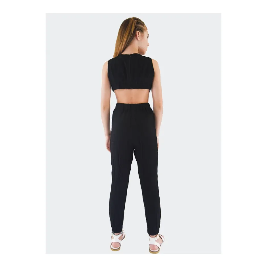 Hot Abito tinta unita elegante con zip posteriore Børn Jumpsuits