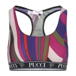 Outlet Abstract Stripe Racerback Sports BH T-Shirts & Toppe
