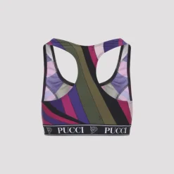 Outlet Abstract Stripe Racerback Sports BH T-Shirts & Toppe