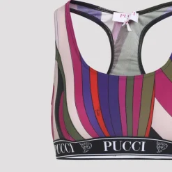 Outlet Abstract Stripe Racerback Sports BH T-Shirts & Toppe
