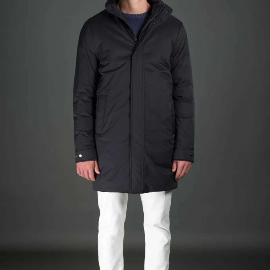 Clearance Acqua Line Glat Frakke med Gåsedun Frakker