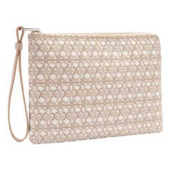 Clearance Alias Coated Monogram Dame Clutch