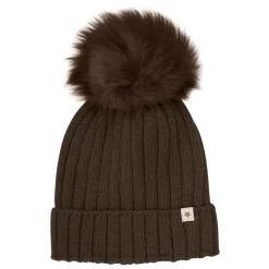 New Alpaca Pompom Strik Hue Mørke Børn Huer & Kasketter