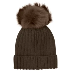 New Alpaca Pompom Strik Hue Mørke Børn Huer & Kasketter