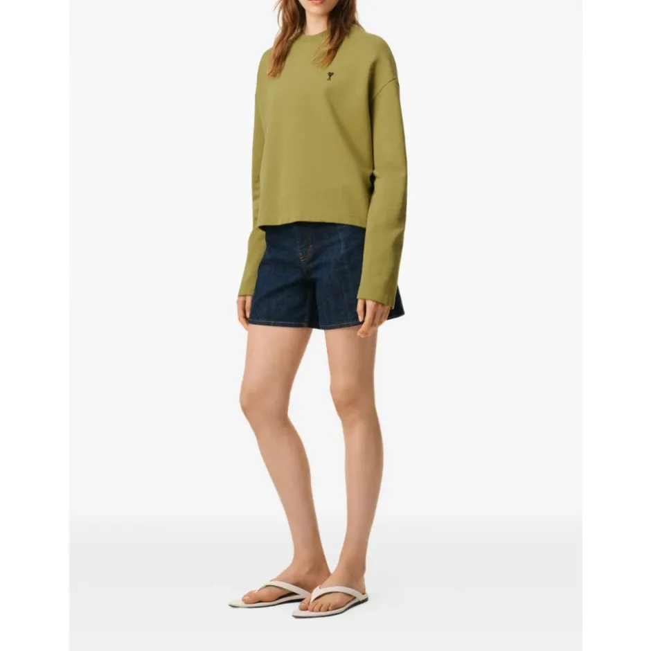 Sale Ami de Coeur Cropped Sweatshirt Dame Sweatshirts|Striktrøjer & Sweatere