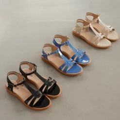 Clearance - Sandal Med Stropper Og Ankelrem, 5415 - Dusty Blue PT Dame Sandaler