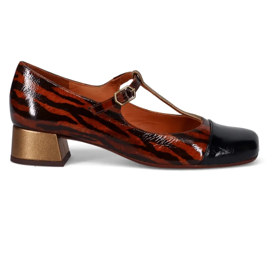 Animal Print Læder Hæle Dame Pumps