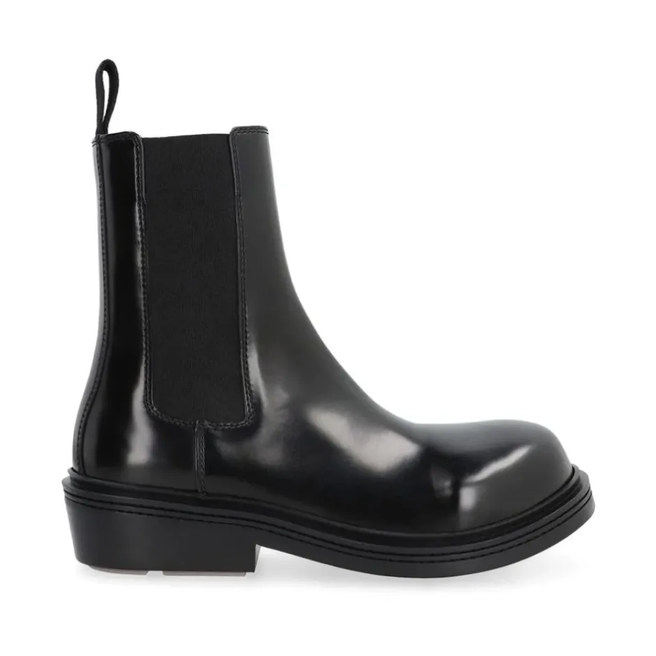 New Ankelstøvler med blokhæl og elastiske paneler Dame Chelsea Boots