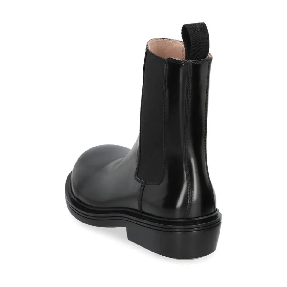 New Ankelstøvler med blokhæl og elastiske paneler Dame Chelsea Boots