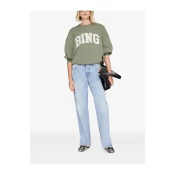 New Appliqué Crew Neck Sweatshirt Dame Sweatshirts