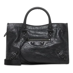 Arena lambskin lædertaske med messing hardware Dame Håndtasker