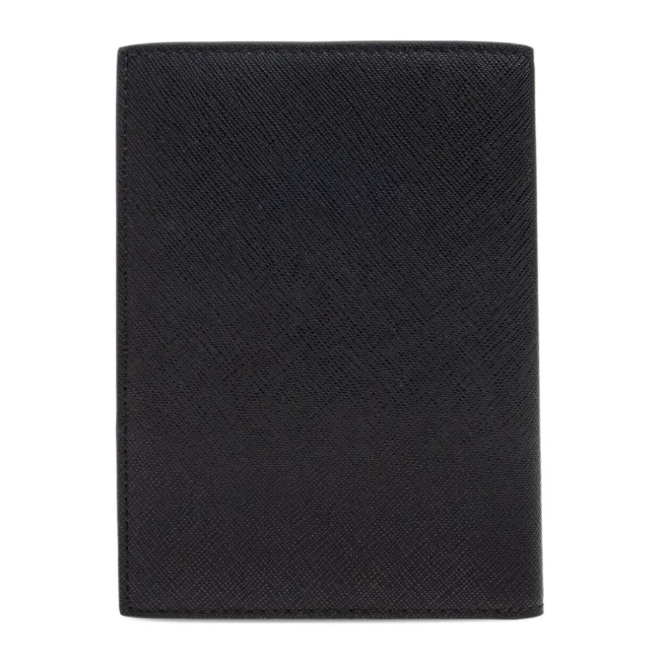 Sale ASV Regenerated Saffiano Leather Passport Holder with Eagle Plate Punge & Kortholder