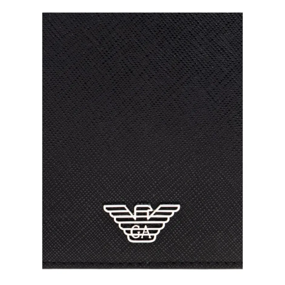 Sale ASV Regenerated Saffiano Leather Passport Holder with Eagle Plate Punge & Kortholder