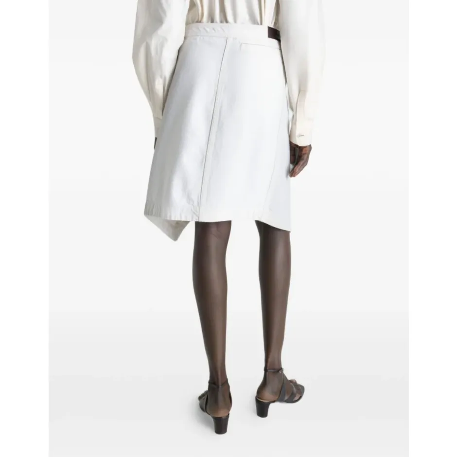 New Asymmetric Midi Skirt Dame Nederdele