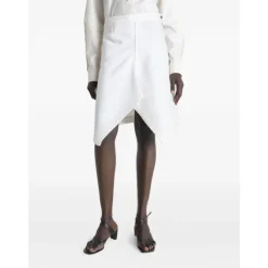 New Asymmetric Midi Skirt Dame Nederdele