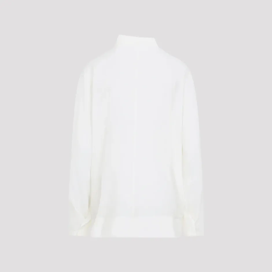Asymmetrical Collar Shirt Dame Bluser & Skjorter