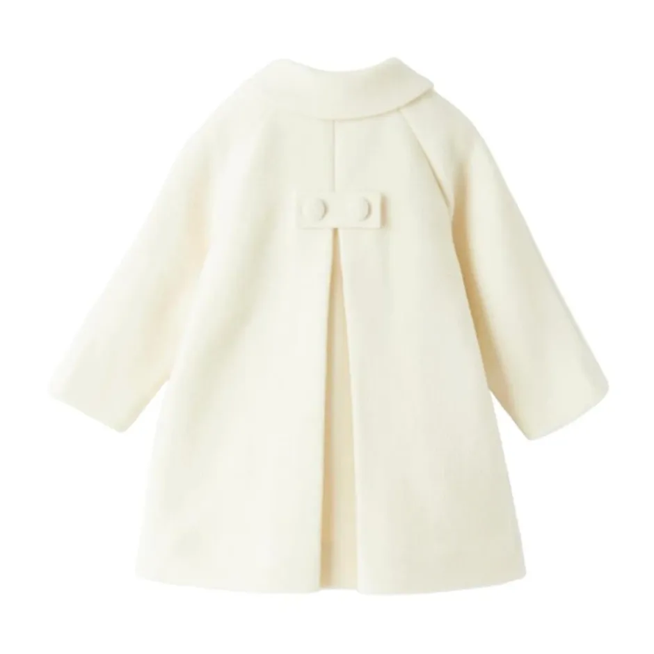 Sale Baby Pige Frakke - Flared Design i Blødt Uld og Cashmere Blanding Børn Jakker