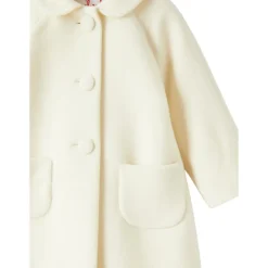 Sale Baby Pige Frakke - Flared Design i Blødt Uld og Cashmere Blanding Børn Jakker