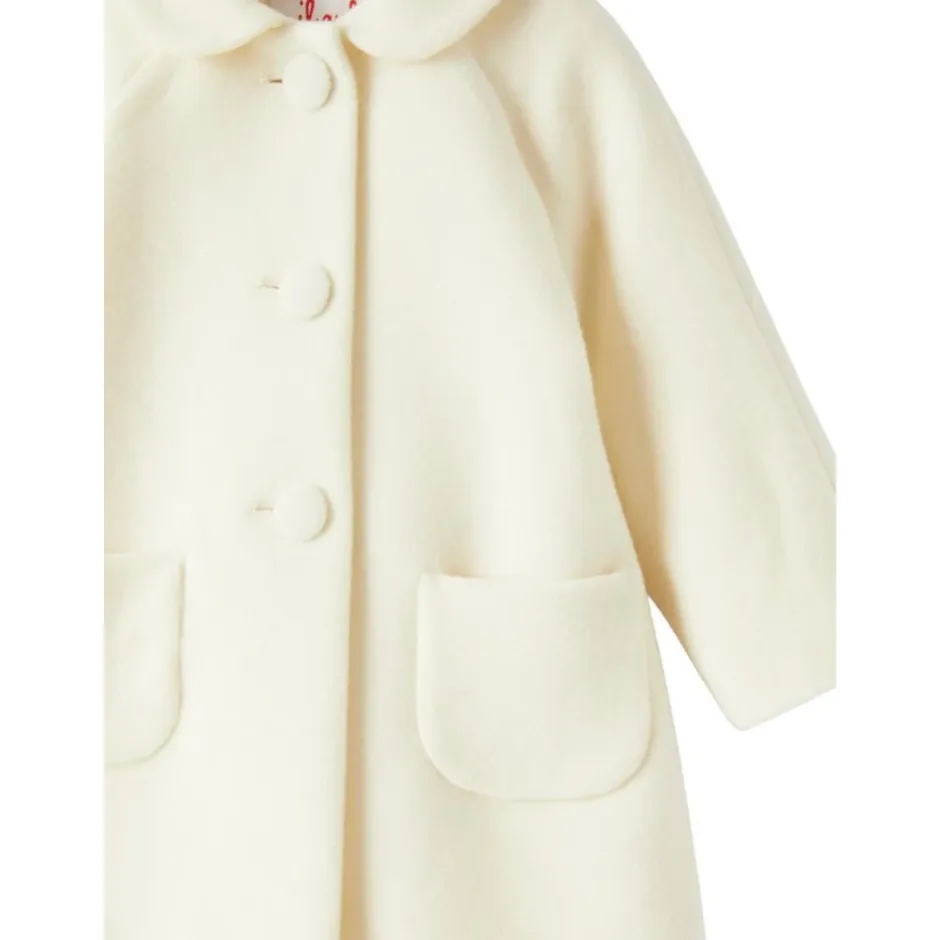 Sale Baby Pige Frakke - Flared Design i Blødt Uld og Cashmere Blanding Børn Jakker