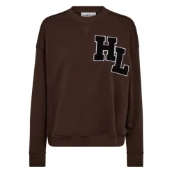Online Badge Sweat Mocca - HL10234 Dame Sweatshirts