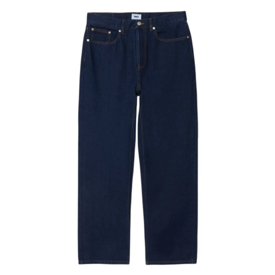 Best Baggy Denim Jeans Rinse Indigo Jeans