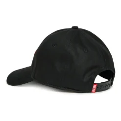 Baseballkasket i gabardine med kontrasterende label Børn Huer & Kasketter