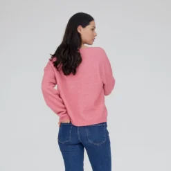 Hot - Claudine Scoop Neck - Fruit Dove Dame Sweatshirts
