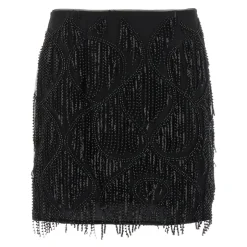 Online Beaded Fringed Skirt Dame Nederdele