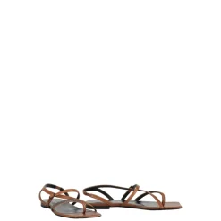 Outlet Beaded Leather Sandals Dame Sandaler