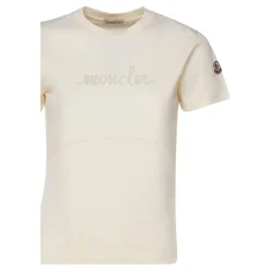 Best Beaded Logo Cotton T-Shirt Dame T-Shirts