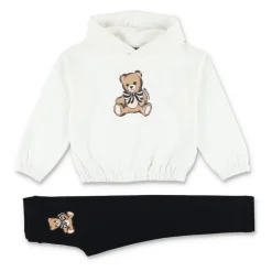 Discount Bear Print Hoodie Leggings Sæt Børn Bodystocking & Sæt
