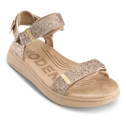 Behagelige tekstilrem sandaler Dame Sandaler