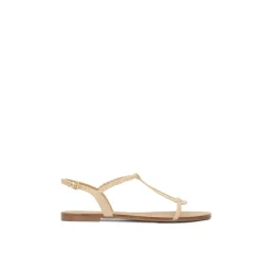 farvede sandaler dekoreret med flettet rem Dame Sandaler