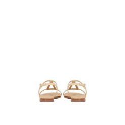 farvede sandaler dekoreret med flettet rem Dame Sandaler