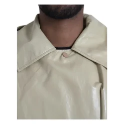 Læder Trench Coat Jakke Frakker