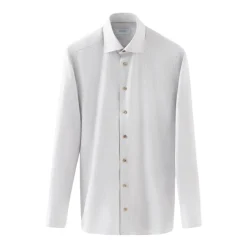 Clearance Semi Solid Twill Slim Fit Skjorte Skjorter