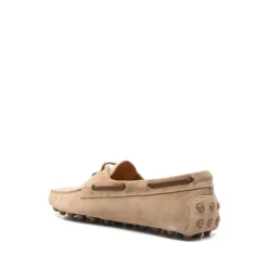 New Beige Snøresko med Studded Sole Sejlersko