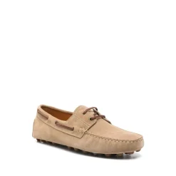 New Beige Snøresko med Studded Sole Sejlersko