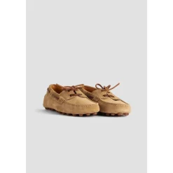 Clearance Beige Suede Båd Moccasiner Sejlersko