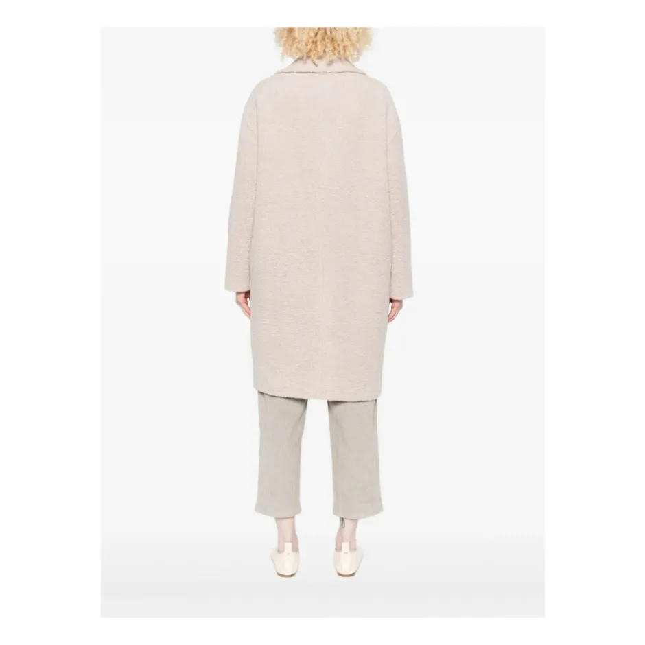 Outlet Beige Uldfrakke AW25 Dame Frakker