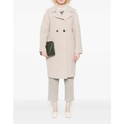 Outlet Beige Uldfrakke AW25 Dame Frakker