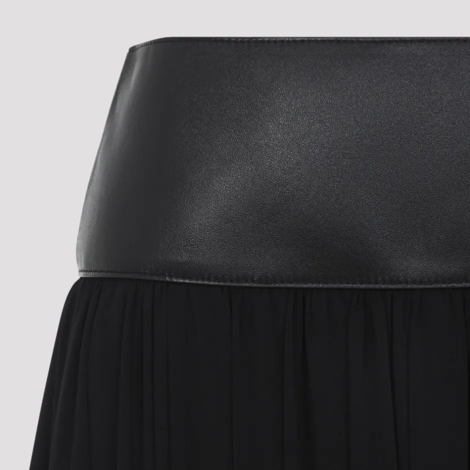 Sale Belt Midi Skirt Dame Nederdele