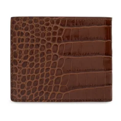 Hot Bifold Croco Læderpung Punge & Kortholder