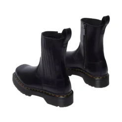 Clearance Bikerstøvler med metalliske detaljer Dame Chelsea Boots