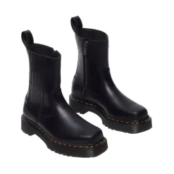 Clearance Bikerstøvler med metalliske detaljer Dame Chelsea Boots