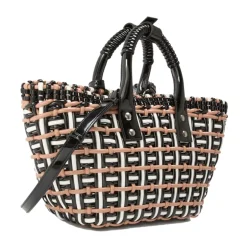 Bistro Basket Braided Tote Bag Dame Indkøbstasker