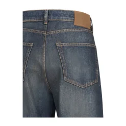 Clearance Bomuld Faded Wash Jeans Knap Fly Jeans