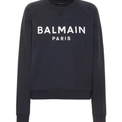 Outlet bomuldssweater med logotryk Dame Sweatshirts